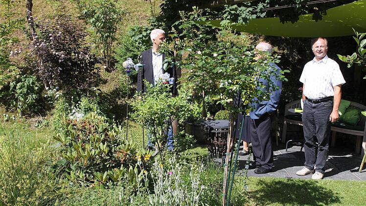 Im Garten der Familie Schmitt. Foto: Michael Wunder