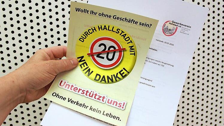 Der Hallstadter Gewerbeverein hat seine Bedenken, was den Plan-Entwurf für Hallstadts Neue Mitte betrifft und wird aktiv. Foto: Anette Schreiber