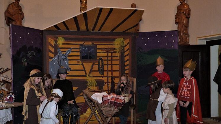 Szene aus dem Krippenspiel "Licht der Hoffnung".Foto: Werner Reißaus