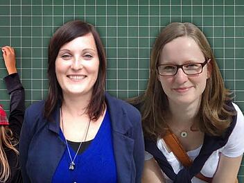 Miriam Meyer-Kaiser (l.) und Kathrin Wittmann beginnen jetzt ihre Lehramtskarriere. Foto: Malbrich