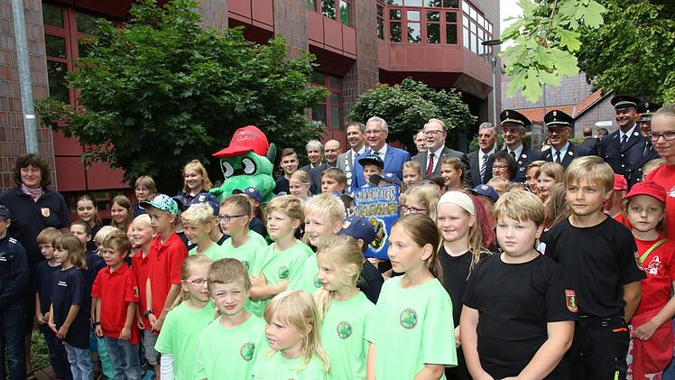Impressionen vom Blaulichtempfang mit Minister Joachim Herrmann in Rödental. Foto: Michael Stelzner