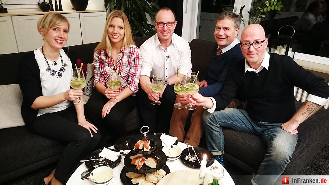 V.l.: Gastgeberin Anne-Kathrin, Sarah, Kristian, Bernhard und Lutz.
