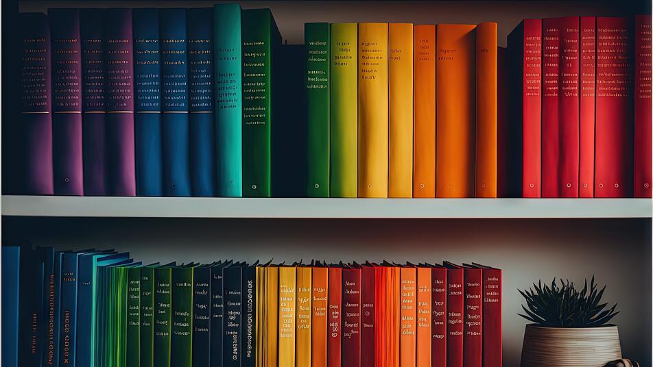 Hell nach dunkel, Regenbogen und Co. 8 Ideen, wie du deine Bücher im Regal sortieren kannst