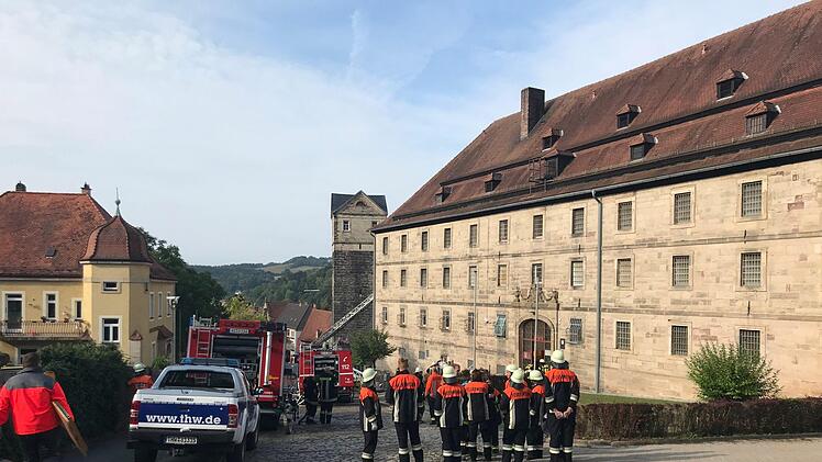 Die Insassen der JVA in Kronach wurden wegen eines Brandes in ein Nebengebäude verlegt. Foto: NEWS5 / Fricke