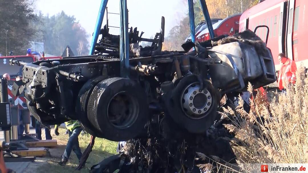 Bergung nach Zugunglück in Freihung