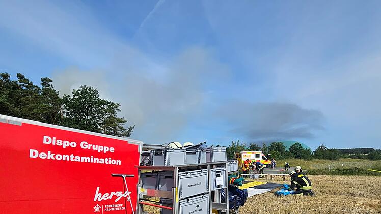 Feuer bei Biogasanlage Kairlindach