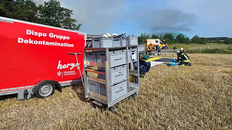 Feuer bei Biogasanlage Kairlindach