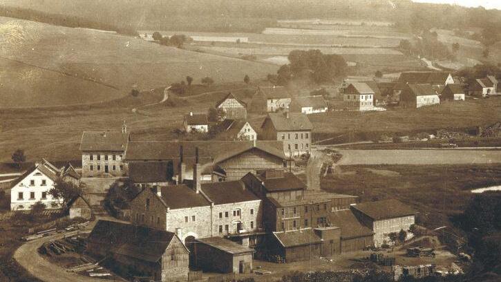 Rupboden um 1900: Die älteste Dorfansicht von Rupboden auf einem Foto ist aus dem Jahr 1900 (aus dem Archiv von Freiherr Lutz von Thüngen)