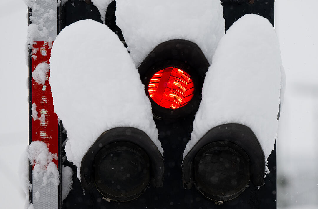 Wintereinbruch in Süddeutschland - München