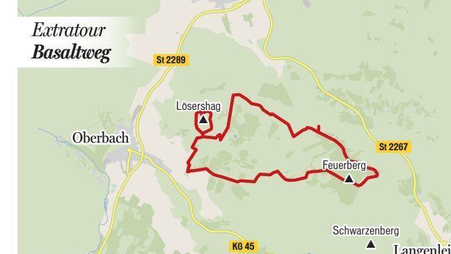 Die Tour auf der Karte. Grafik: MGO