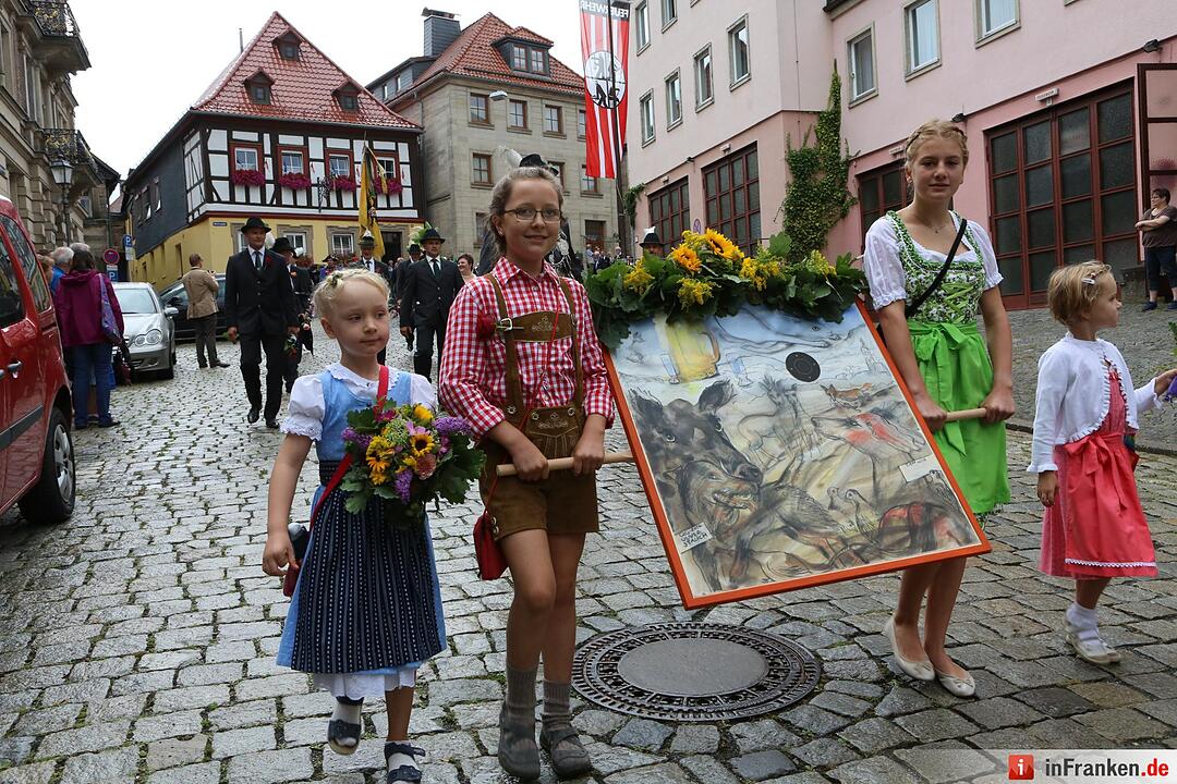 Kronacher Freischießen: Schützenauszug