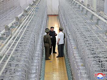 Nordkoreas Machthaber Kim inspiziert Urananreicherungsanlage