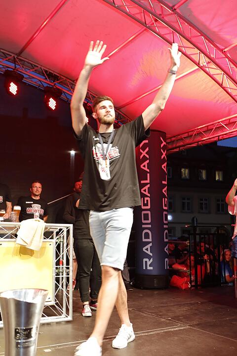 Brose Bamberg: Die Meisterfeier am Bamberger Maxplatz