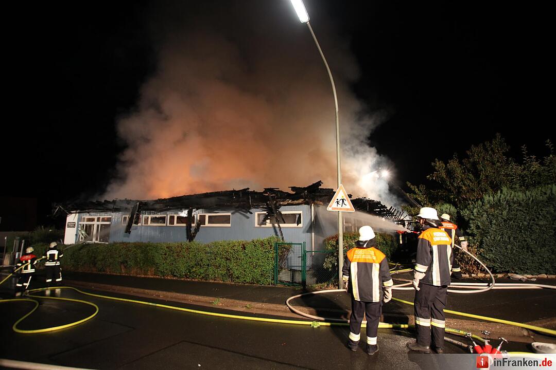 Verheerender GroÃŸbrand vernichtet Kulmbacher Kindergarten