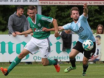 Christoph Gonnert (l.) will seine Chance im Heimspiel gegen Gebenbach nutzen, wenn der Sander Trainer Uwe Ernst auf ihn setzt. Foto: Günther Geiling