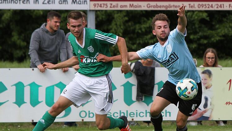 Christoph Gonnert (l.) will seine Chance im Heimspiel gegen Gebenbach nutzen, wenn der Sander Trainer Uwe Ernst auf ihn setzt. Foto: Günther Geiling