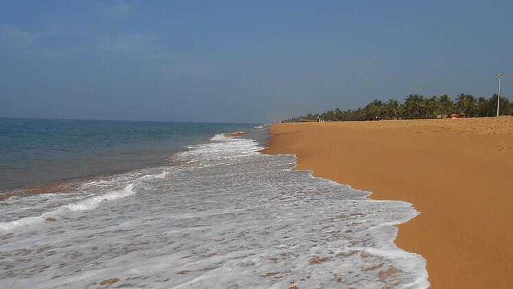 Der Strand in Kanyakumari