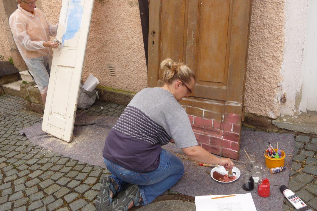 Türmalaktion im historischen Badhaus