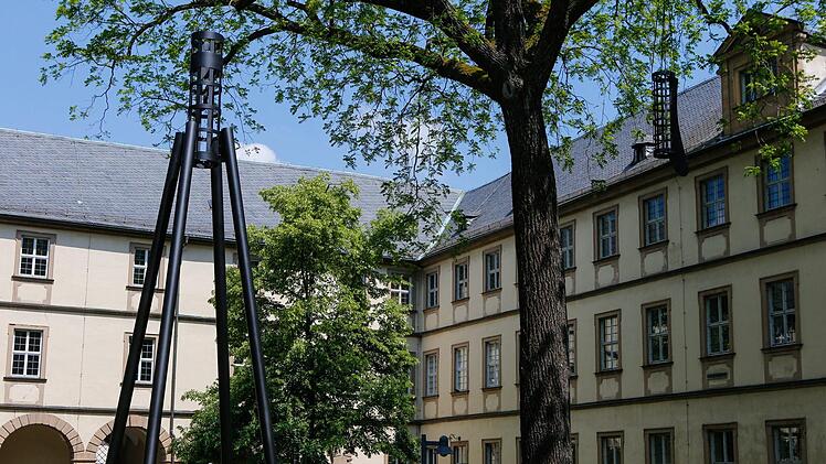 Eröffnung der Großplastikenausstellung von Rui Chafes in Bamberg am 12. Mai 2018. Foto: Matthias Hoch