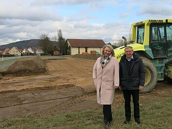 Die Bürgermeister von Effeltrich und Poxdorf, Kathrin Haimann und Paul SteinsDagmar Niemann