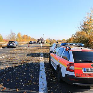 Schwerer Unfall auf der A70 bei Oberhaid