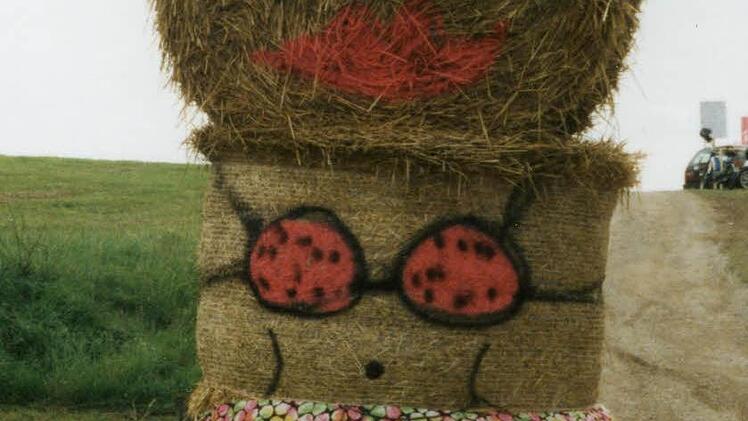 Fette Begrüßung: In früheren Zeiten setzten die Organisatoren bisweilen auf alternative Werbestrategien... Foto: privat