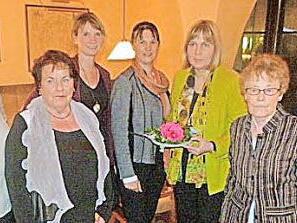 Führungswechsel bei der Coburger Frauenunion (von links): Christiana Westphal, Irmgard Titz, Petra Heginger, Vorsitzende Annemarie Keul-Weber, ihre Vorgängerin Birgit Weber, Christine Stahl, Friederike Werobél. Foto: Lothar Weidner
