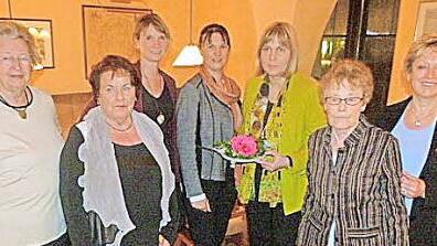 Führungswechsel bei der Coburger Frauenunion (von links): Christiana Westphal, Irmgard Titz, Petra Heginger, Vorsitzende Annemarie Keul-Weber, ihre Vorgängerin Birgit Weber, Christine Stahl, Friederike Werobél. Foto: Lothar Weidner