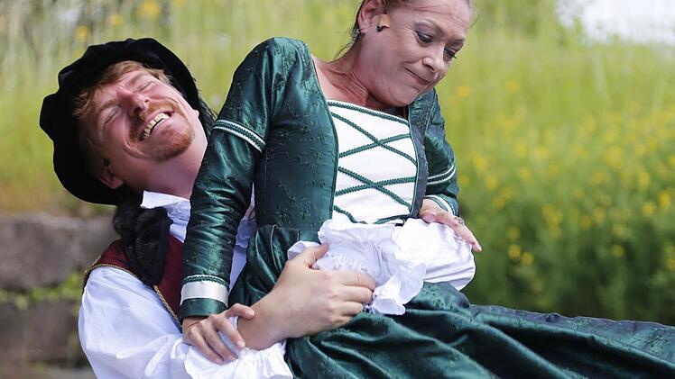 Heidemarie Wellmann mit Hardy Kistner bei den Festspielen im Jahr 2016. Foto: Matthias Hoch