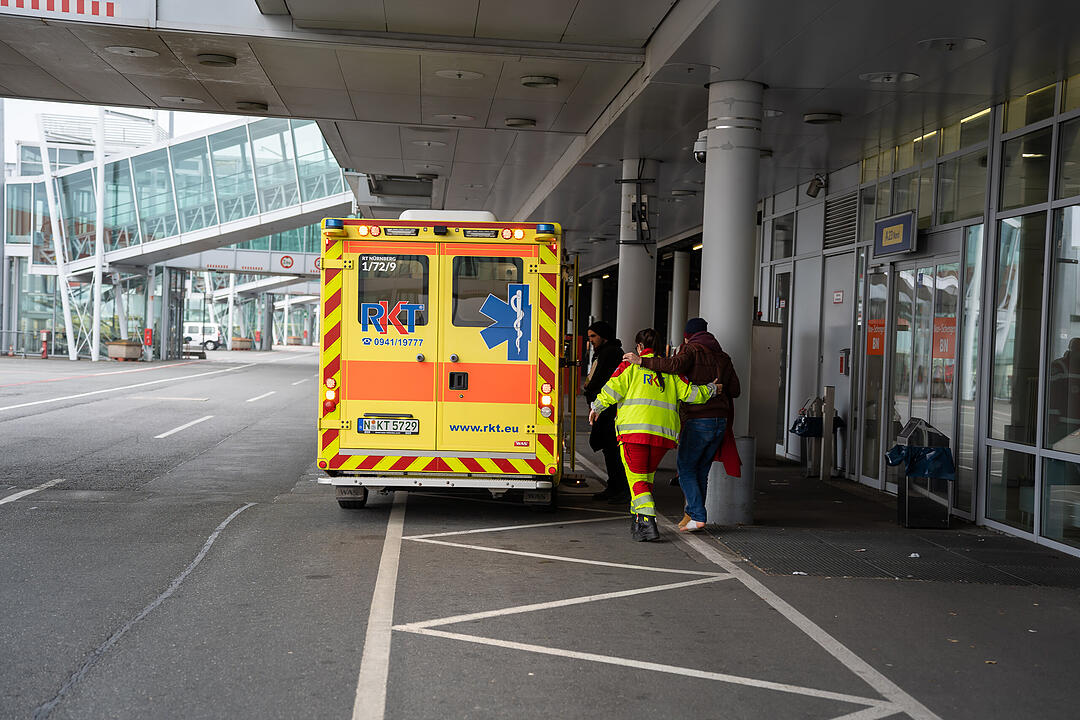 Großübung am Nürnberger Flughafen