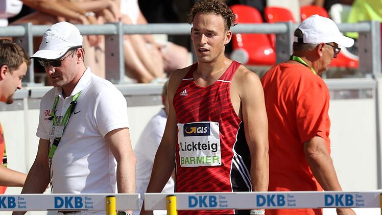 Bitter: Der gut aufgelegte Florian Lickteig verursachte über 110 Meter Hürden einen Fehlstart und wurde disqualifiziert.