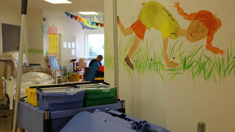 Reinigung auf der Kinderstation Foto: Benedikt Borst