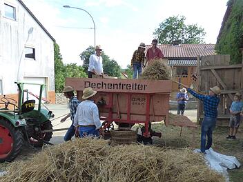 Auf dem Dreschfest in Kohlstein Foto: Thomas Weichert