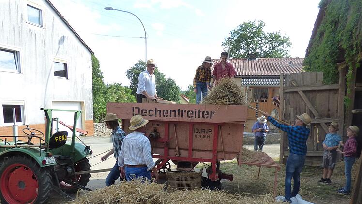 Auf dem Dreschfest in Kohlstein Foto: Thomas Weichert