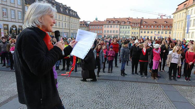 Marija Malina, die Initiatorin der Aktion in Bamberg. Foto: Barbara Herbst