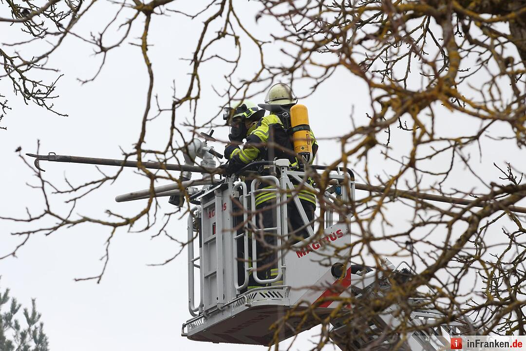 Dachstuhlvollbrand in Zandt bei Lichtenau