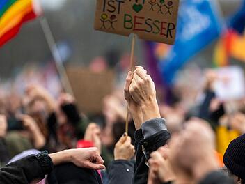 Demonstrationen gegen rechts - Berlin