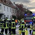 In Ansbach ist es zu einer Explosion gekommen. Ein Großaufgebot der Feuerwehr ist im Einsatz. Foto: Höfig/News5