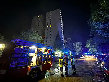 Hochhausbrand in Erlangen Hochhausbrand in Erlangen