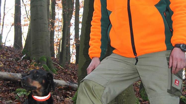 Patrick Lehmann hat eine slowakische Schwarzwildbracke namens Banya. Beide erkunden Stadtsteinachs Wälder. Aber auch Waldgebiete in Kulmbach an der B 85 und in Himmelkron gehören zu ihrem Revier. Foto: Sonny Adam