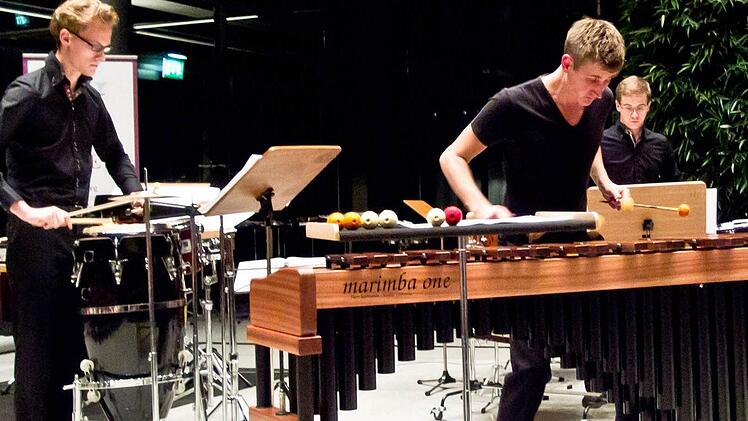 "Colours of Percussion" faszinierte mit seiner Virtuosität das Publikum zum Saisonauftakt beim Coburger "Verein". Foto: Jochen Berger