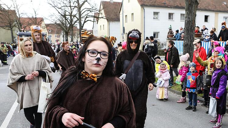 Faschingsumzug in der Bamberger Gartenstadt Foto: Barbara Herbst