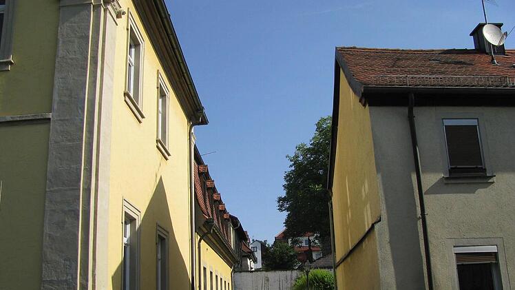 Die enge Einfahrt des Metzgers