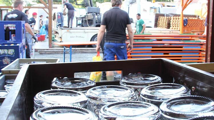 Abbau beim Freischießen. Foto: Marco Meißner