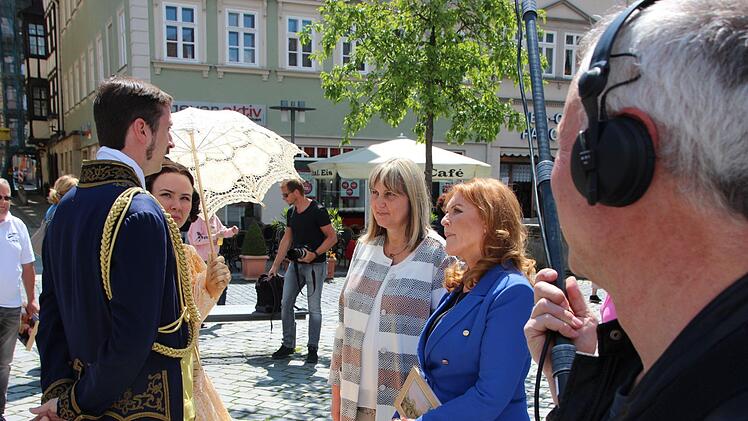 Sarah "Fergie" Ferguson zu Besuch auf dem Coburger MarktplatzOliver Schmidt