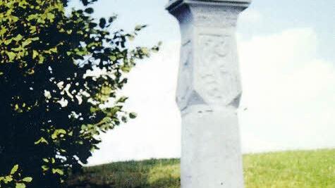 Die restaurierte Marter bei der Zigeunermühle (1975)