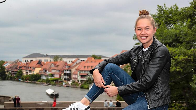 Leichtathletin Gina Lückenkemper lebt seit ein paar Jahren in Bamberg. Foto: M. Hoch