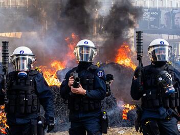 Bauerndemonstration in Br&uuml;ssel