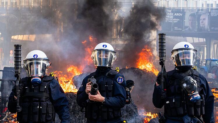 Bauerndemonstration in Br&uuml;ssel