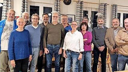 Die Kandidaten bei der Nominierungsversammlung SPD und &Ouml;kologen Pretzfeld.